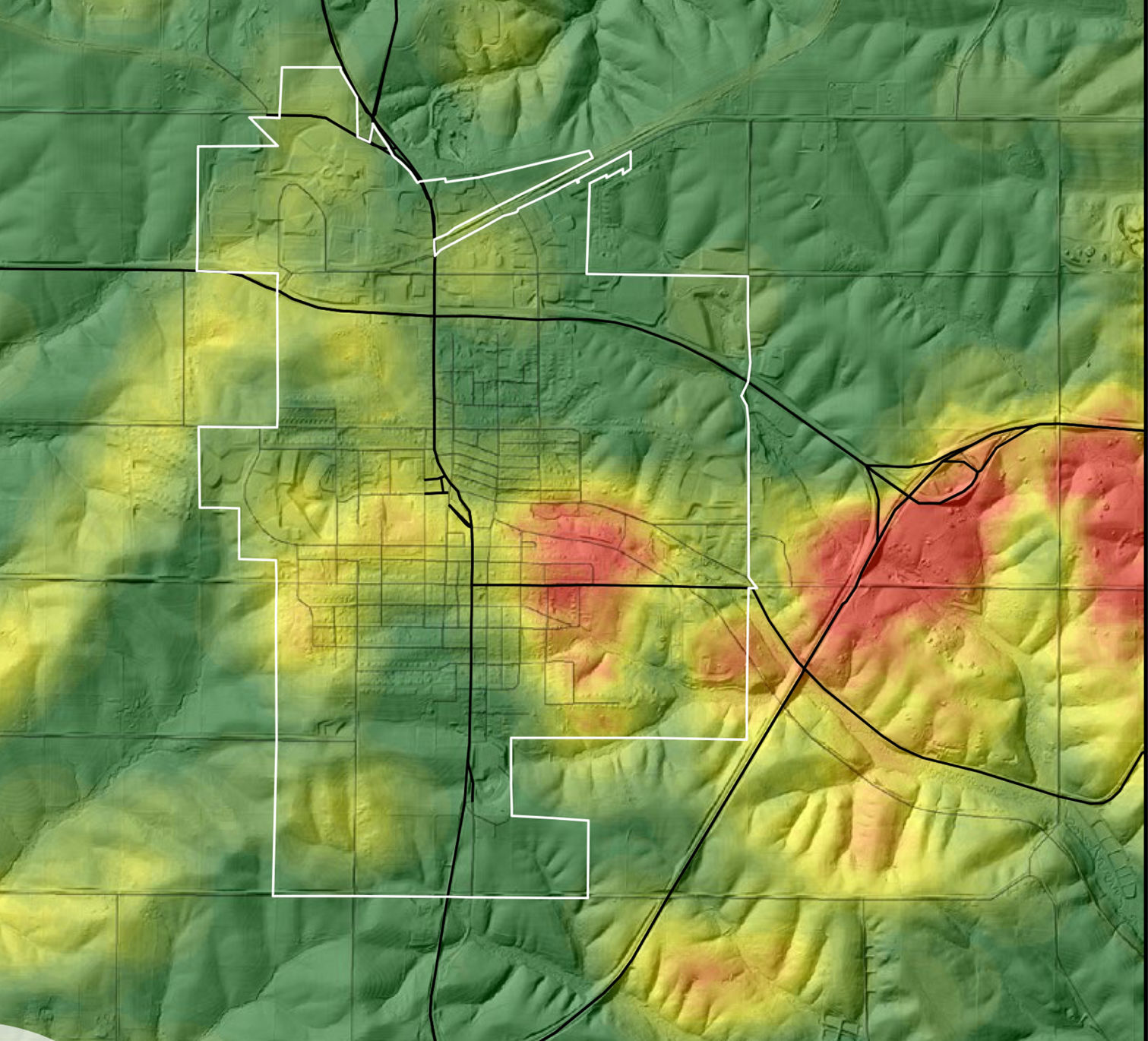 Mining - Dodgeville map
